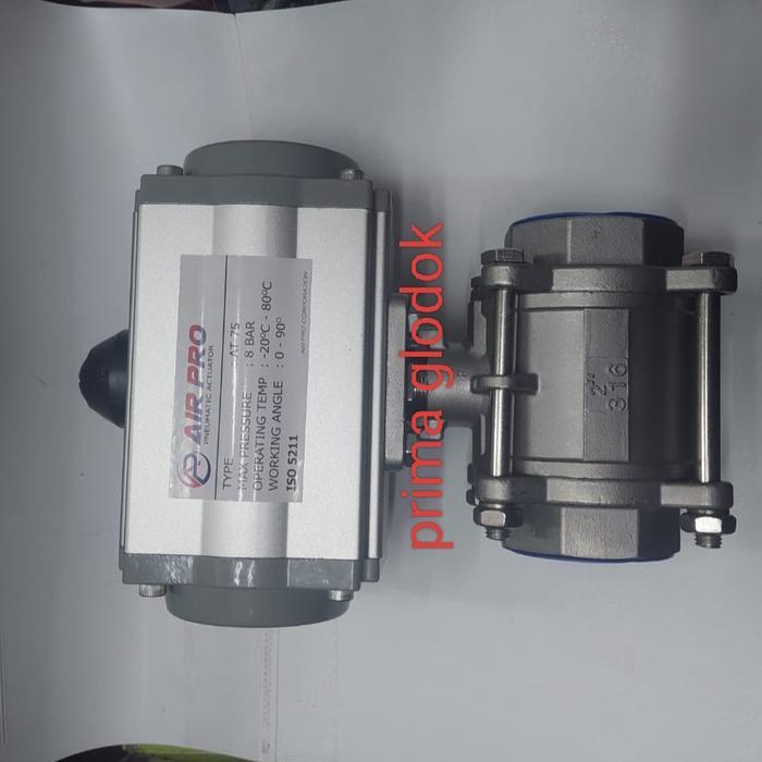 Gercep Actuator Ball Valve 2"/Pneumatic Ball Valve At75/Ball Valve 2Inch Terlaris