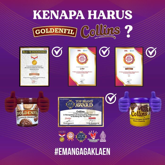 87ekcr- Goldenfil Selai Goldenfil Tiramisu Crunchy Selai Roti Bolu 1Kg Aroma Tiramisu Kuat