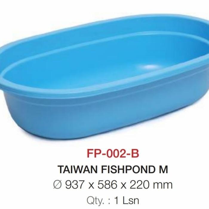 JTR Fishpond Bak Plastik Ikan Besar Kolam Plastik Aquarium Kura BIRU