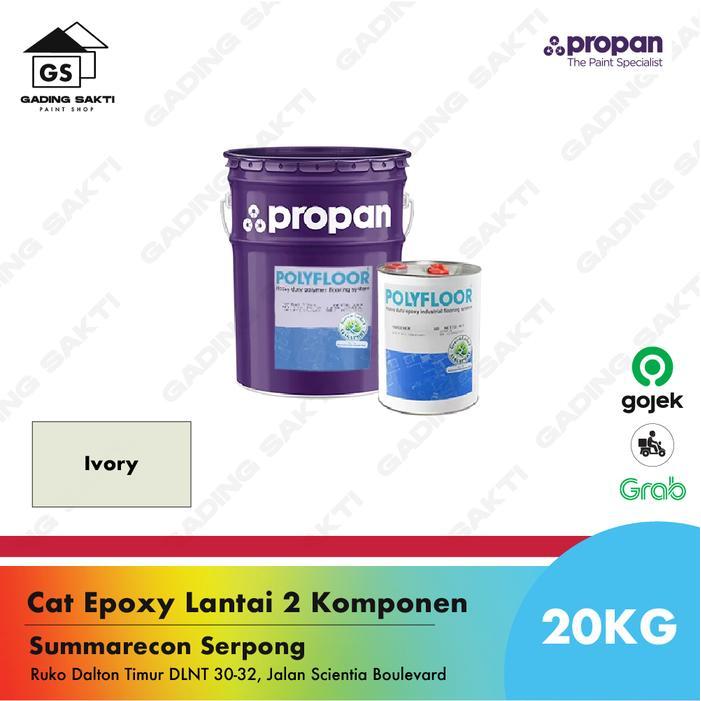 Propan Polyfloor PFT 253 Ivory / Cat Epoxy Lantai Pail 20Kg Set