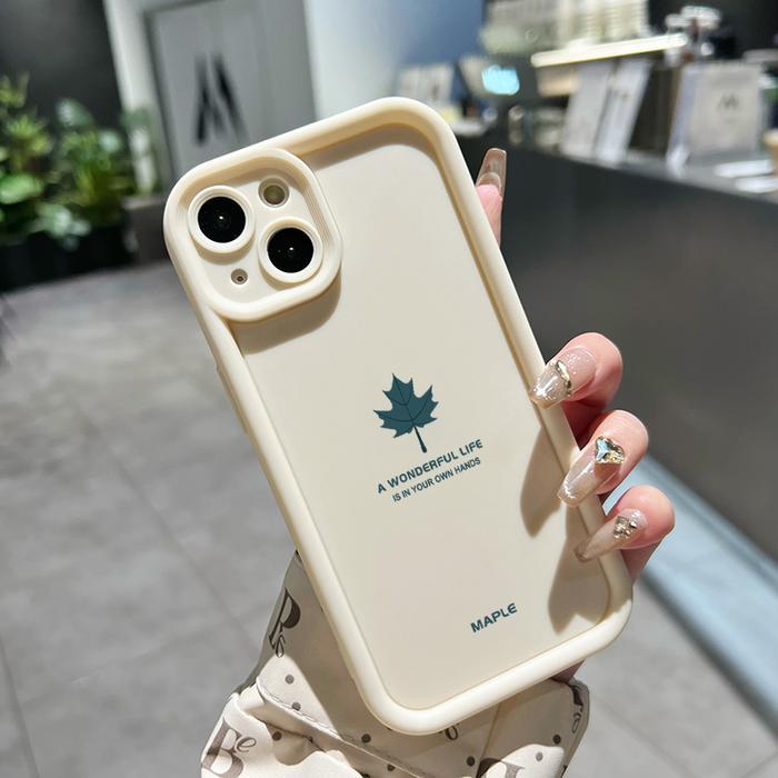 Casing Hp Untuk OPPO A16 OPPO A16s OPPO A54s Case HP pola daun maple Cesing Casing sederhana Kesing
