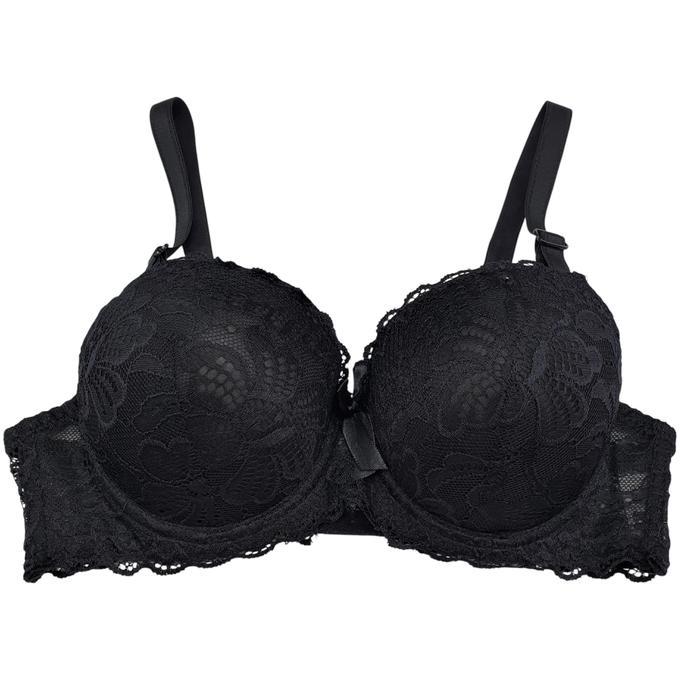 Guini Bra Wanita Dewasa Busa Tebal Kawat Push Up Bh Cewek Cantik Motif Renda Nyaman