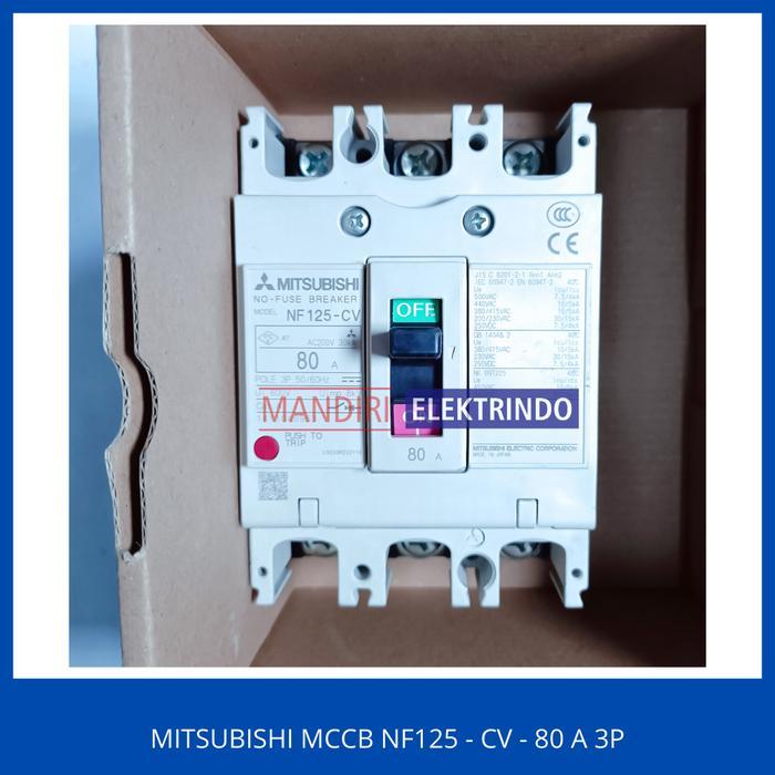 Mitsubishi Mccb Nf 125-Cv - 80 A 3P