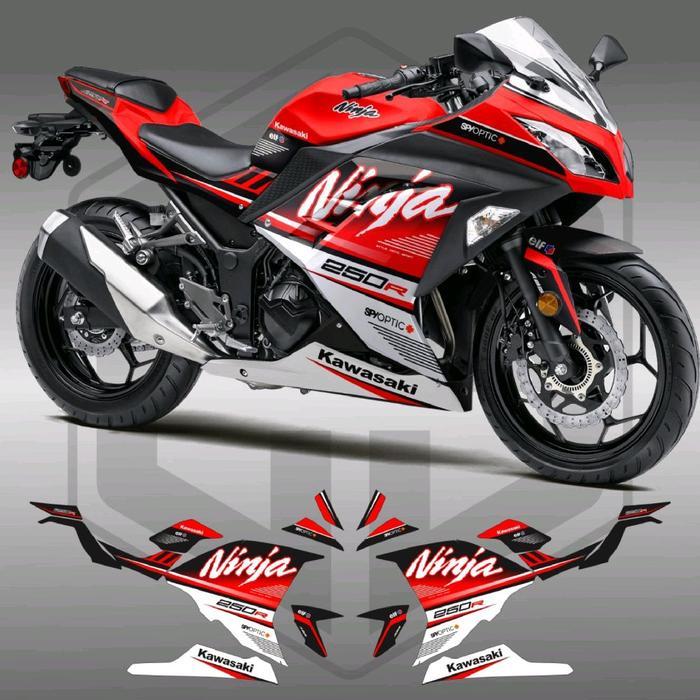 Decal Striping Ninja 250 Fi Old / Sticker Decal Motor Kawasaki Ninja 250 Fi Old Motorcycle
