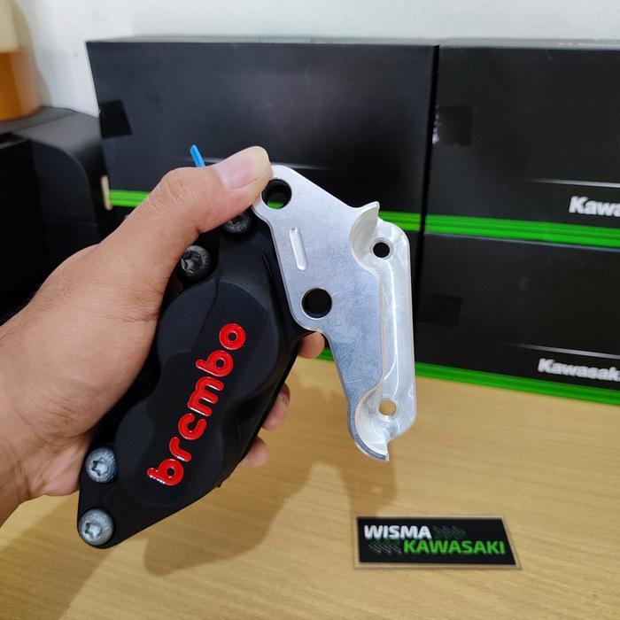 Breket Kaliper Depan Brembo 4 Piston 1 Pin Ninja R SS