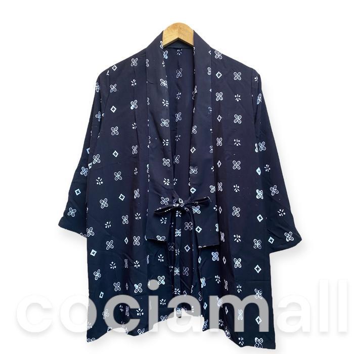 New- Atasan Outer Cardigan Vest Batik Wanita Allsize Jumbo Ld 110cm Panjang 70cm Motif Bahan Rayon