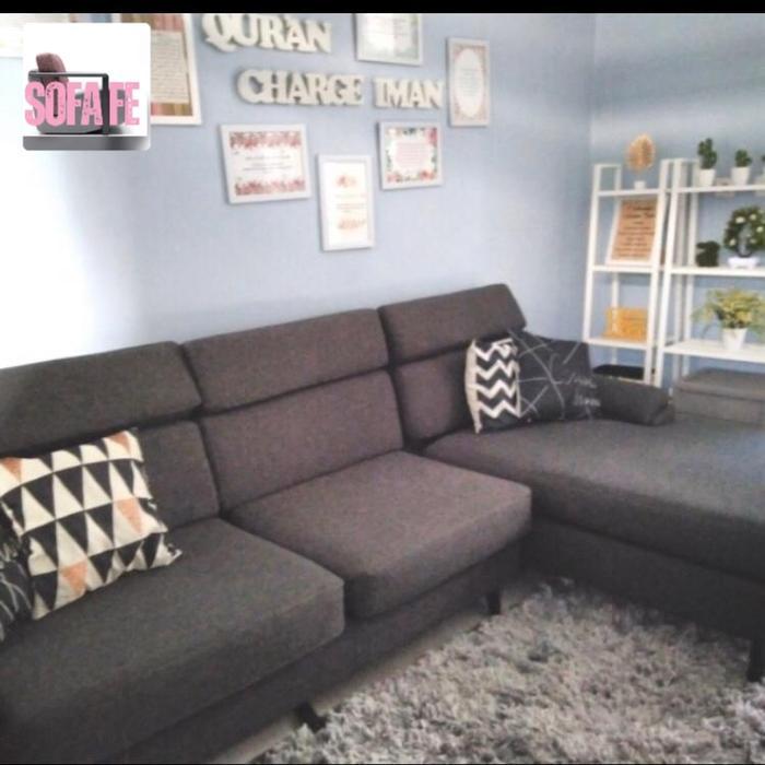 Sofa L Ruang Keluarga Sofa Aileen Modern Model Preum