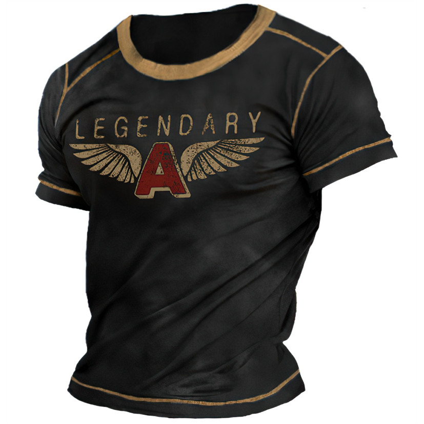 2023 Summer T-Shirt Men Vintage Print 3D American Route 66 T Shirt Short Sleeve Tee Tops Oversized