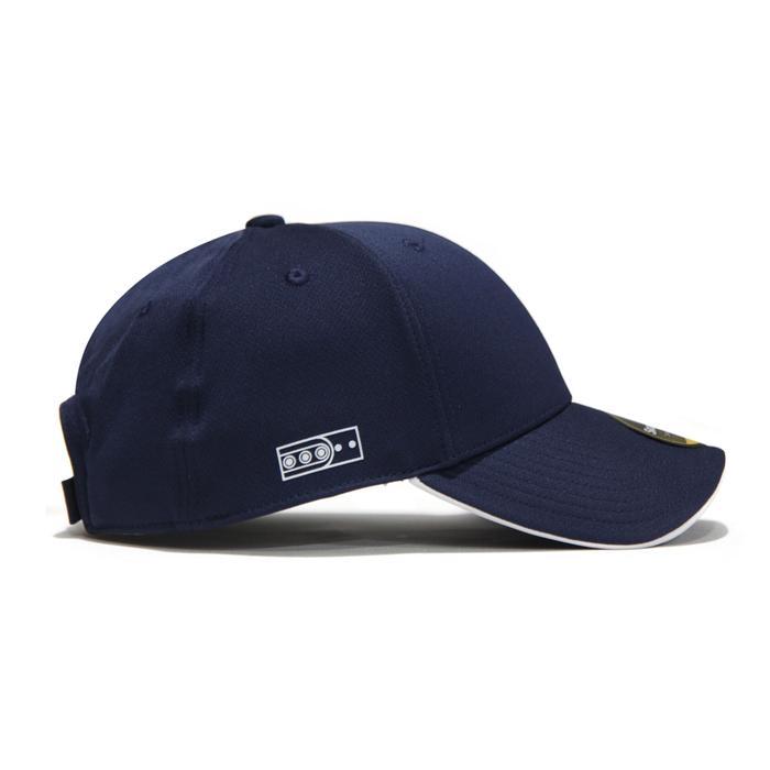 Snapback Topi Baseball Golf Sport Style Navy Polos List Putih Material Jersey Mizuno Nyaman Dipakai