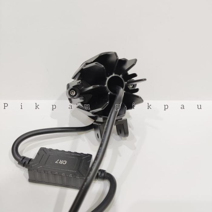 Paling Murah Lampu Tembak Led Laser 2 Mata Original Cr7 Premium Putih Kuning High Low Super Terang