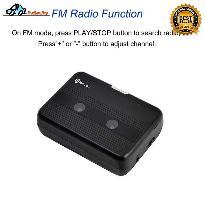 Headunit Pemutar Kaset Kasette Pita Kaset Tape Lama Casette Player Bluetooth 5.0 Fm Radio Portable