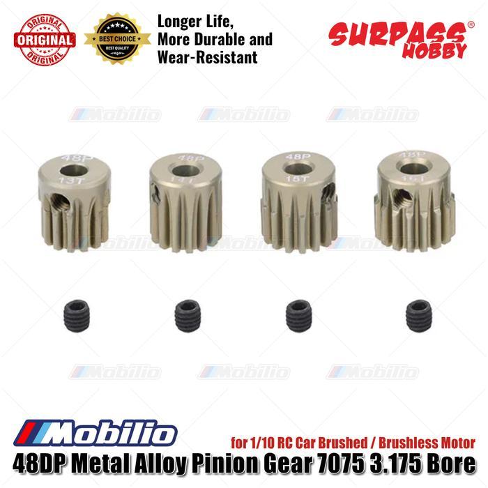 2zxv- Metal Pinion Motor Gear Surpass Rocket 48 Dp 3.175 Mm Shaft 13T