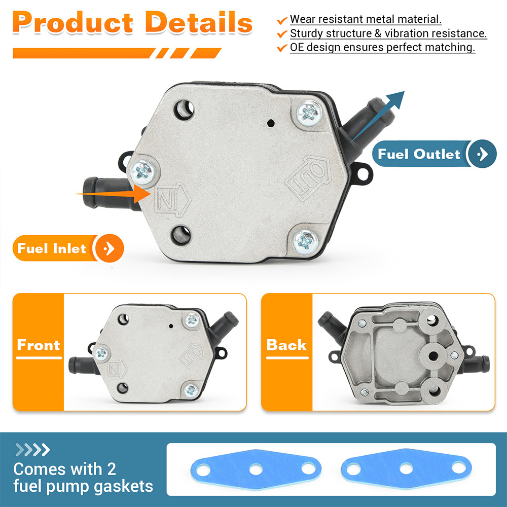 2 Packs Fuel Pump Assembly For Yamaha Outboard Motor 200Hp 225Hp 250Hp