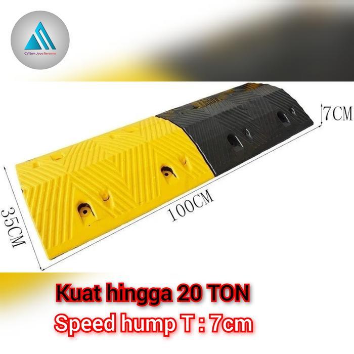 rubber speed hump / polisi tidur / speed bump karet / tinggi 7 cm