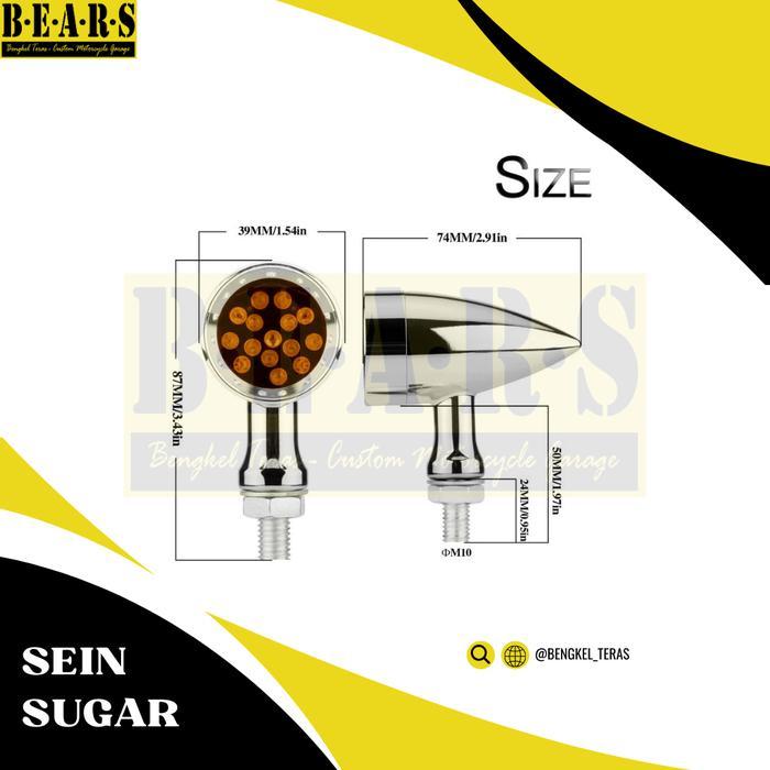 Lampu Sein Motor Led Sugar Import Motor Custom Universal W175
