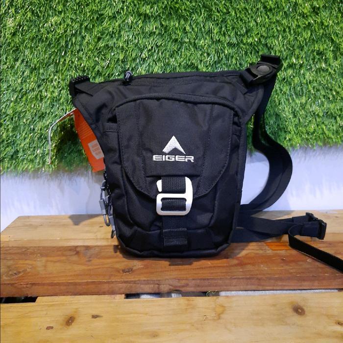TAS PAHA EIGER 3046 LEG PACK M MILITANT - TAS SELEMPANG PRIA WANITA - DAILY USE BAG Hitam