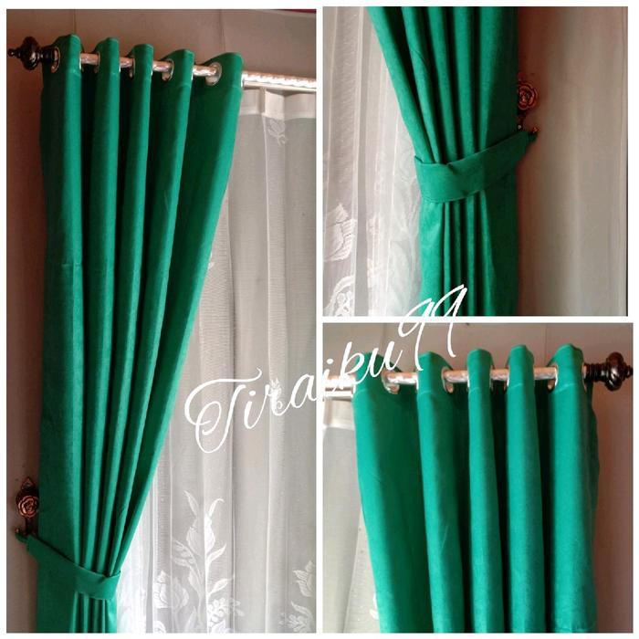n2hm- Gorden Polos Minimalis Panjang 250 Cm Hordeng Jendela