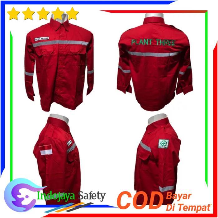 Baju Safety Lengan Panjang Logo K3 - Wearpack Safety Atasan