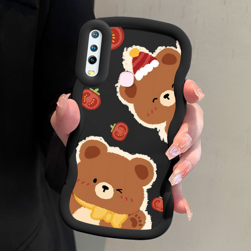 Casing Hp Untuk VIVO Y12 Y15 Y17 Y12I Y11 1902 2019 Case Softcase Kesing Soft Cassing Bear 0867