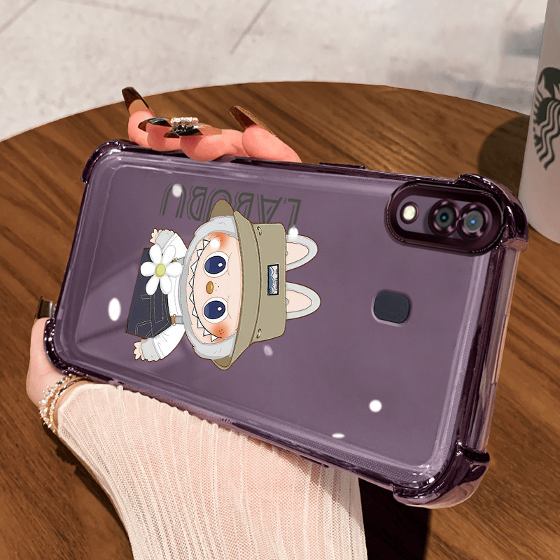 Casing Hp untuk Samsung A30 A20 A21s M10s Case Boneka bunga Kasing Armor Cesing Clear Airbag Bening 