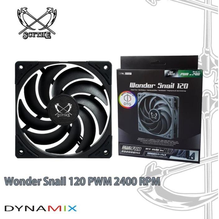 FAN SCYTHE WONDER SNAIL 120 PWM 2400 RPM STATIC PRESSURE - 12CM 120MM