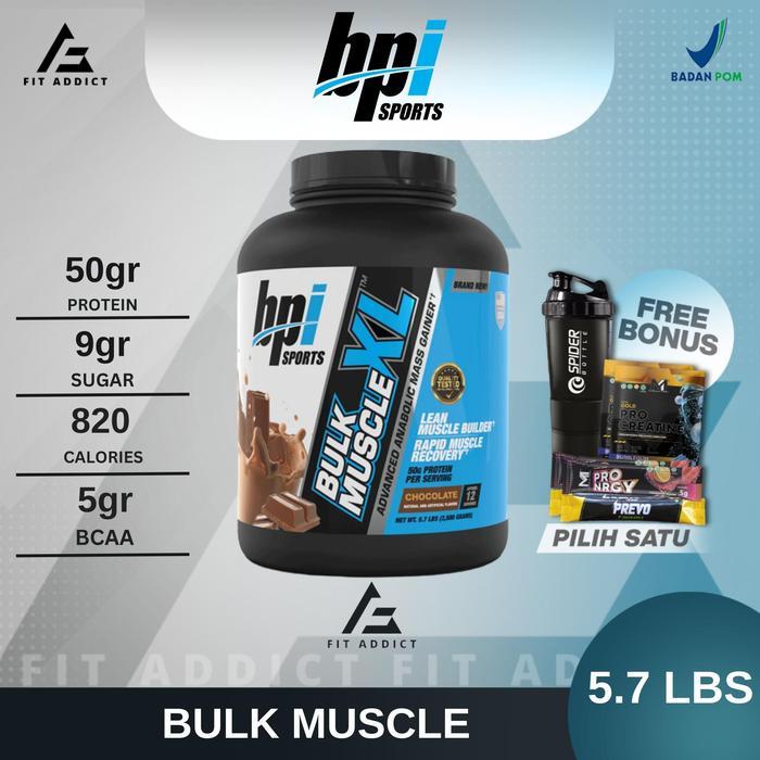 a5aa- Bpi Sports Bulk Muscle Xl Gainer 15 Lbs Lb 15Lbs 15Lb Bulkmuscle Sport