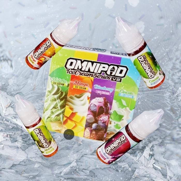 OMNIPOD ICE CREAM SERIES V2 FRIENDLYPACK 4 IN 1 X 15ML 15MG BY OMNILAB