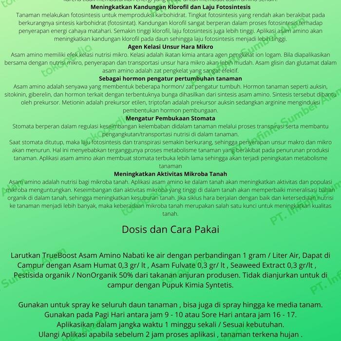 swme- Asam Amino / Amino Acid ( Pupuk Nabati) 500 Gram.