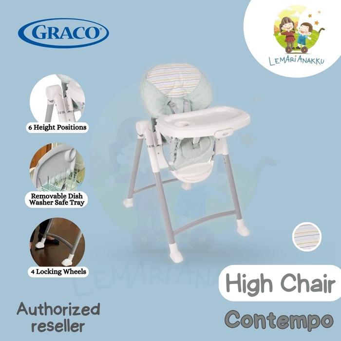 High Chair Kursi Makan Bayi Graco Contempo Ted Coco