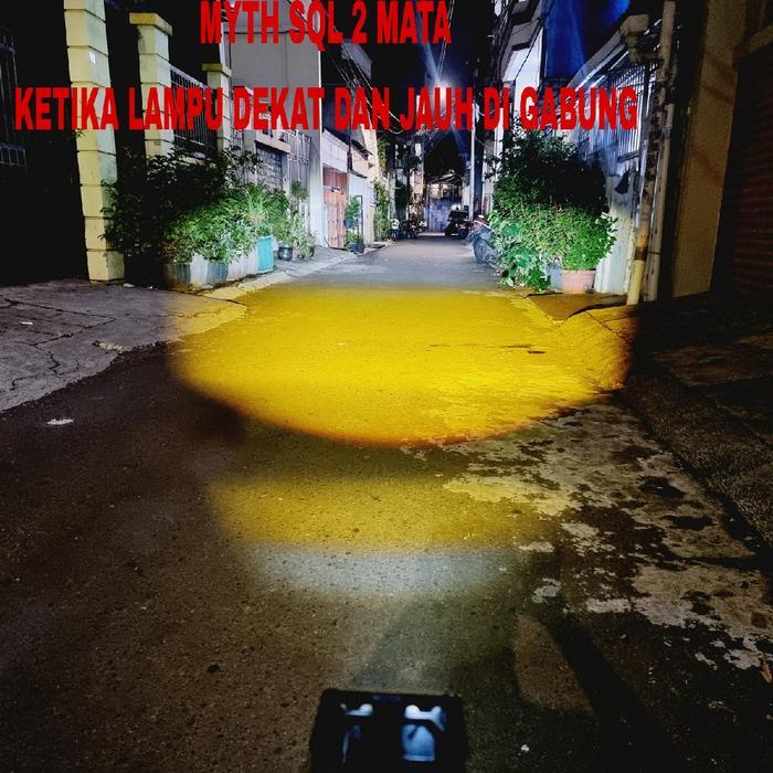 Promo Myth Premium G2M Laser D2 Lampu Tembak Led 2 Warna 4D High Low Hi Loo Terlaris