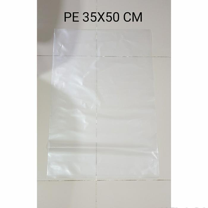 klpu- Kantong Plastik Bening Ukuran 35X50 Cm - Pe 35X50 Cm Tebal 0,5 Mikron