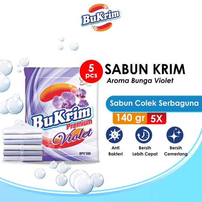 l9to- 5Pcs - Sabun Colek Bukrim Premium Violet 140Gr