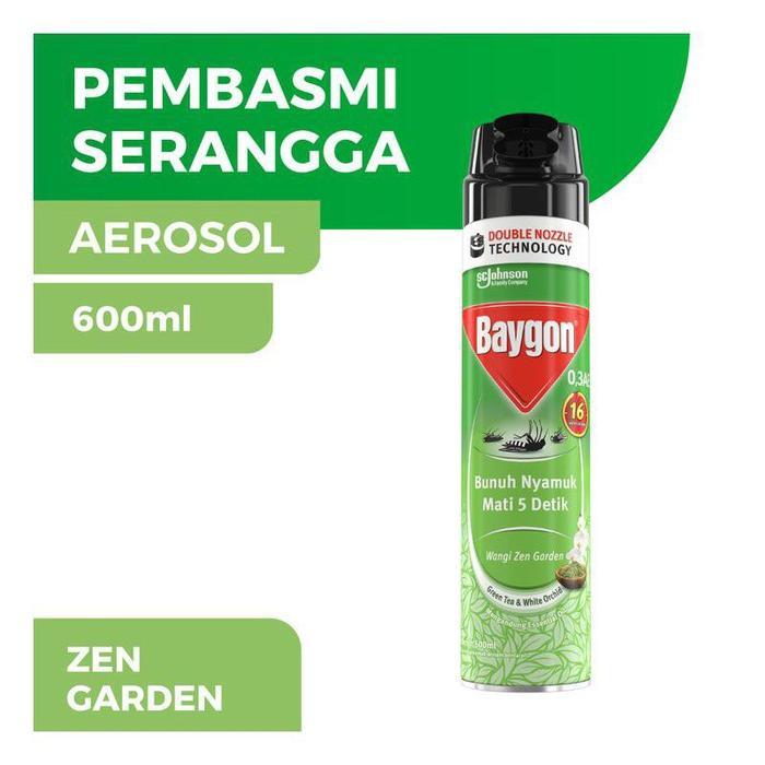 BAYGON AEROSOL ZEN GARDEN 600ML