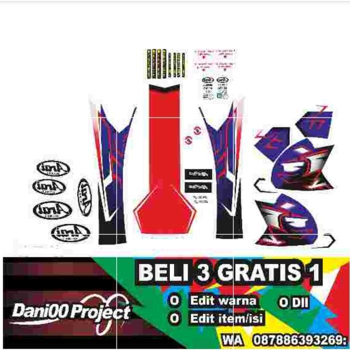 ASLI water decal Arai ghost blue READY STOCK