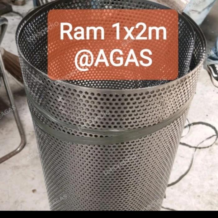 Ram Plat Besi Grill Box Speaker 1X2 Meter