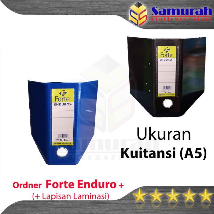 News Ordner Forte Premium Enduro + Laminasi Ukuran Kuitansi / A5 Punggung 75 mm / Map File 2 Lubang