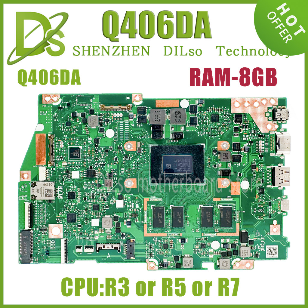 Kefu Ux462Da Mainboard For Asus Zenbook Flip 14 Um462 Ux462Qa Ux462Da Q406Da Laptop Motherboard With