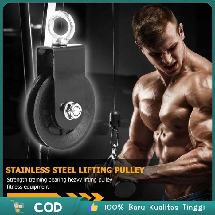 88mm Single Katrol Pulley Cable Home Gym Roda Katrol Bearing Bearing Katrol