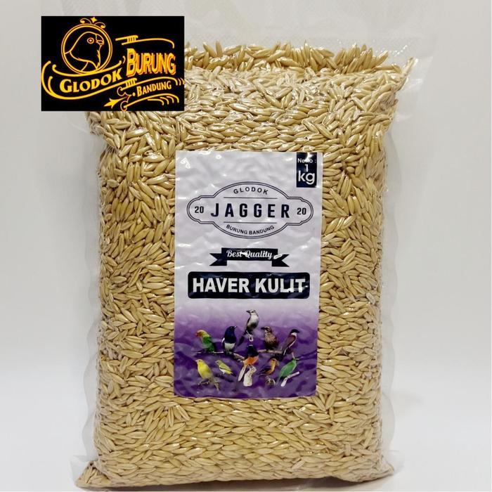 BRIDTIS- Biji Haver Seed Kulit Oats Pakan Burung Lovebird Parrot Kenari Kemasan Vacum
