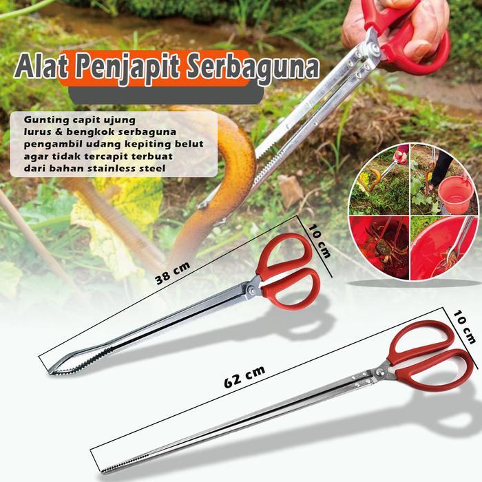 Gunting Capit Alat Capit Lele Belut lopster Stainless Steel - Alat Penjepit Belut Gunting Japit