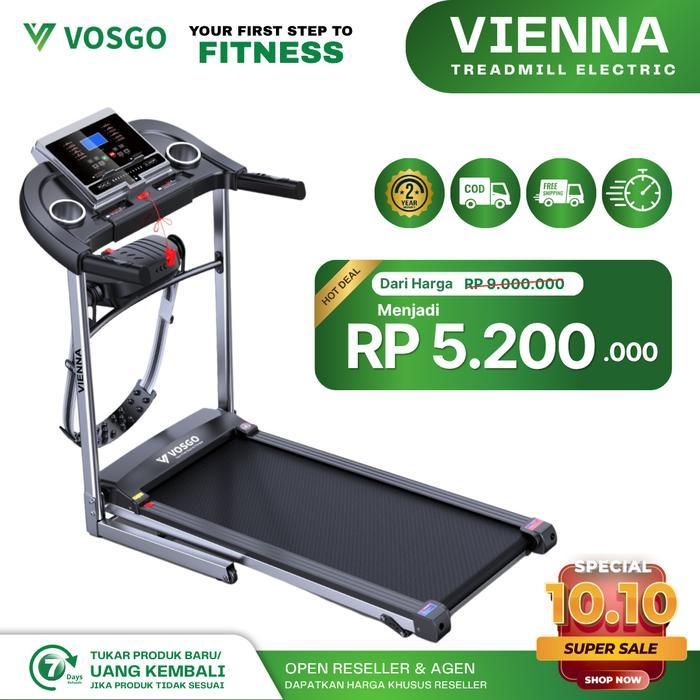 Alat Fitness Treadmill Elektrik Vosgo Vienna
