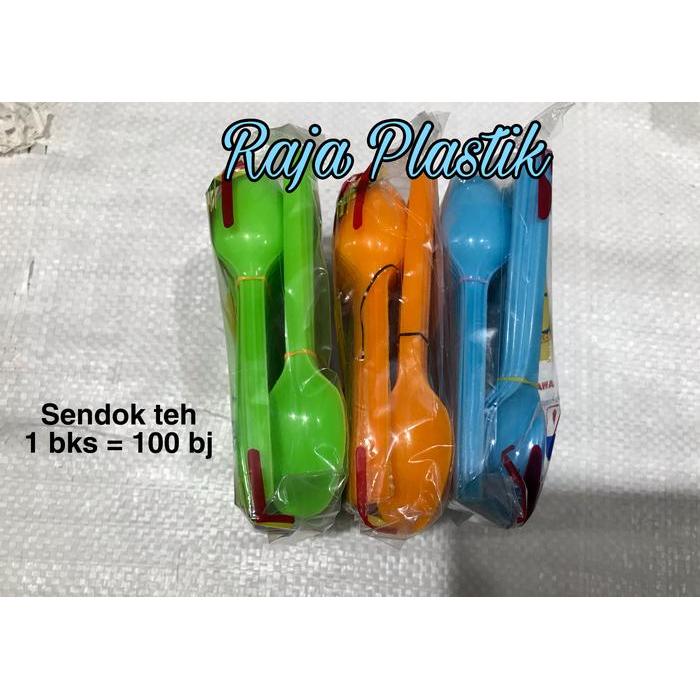 Sendok teh plastik warna / sendok teh plastik cicipi