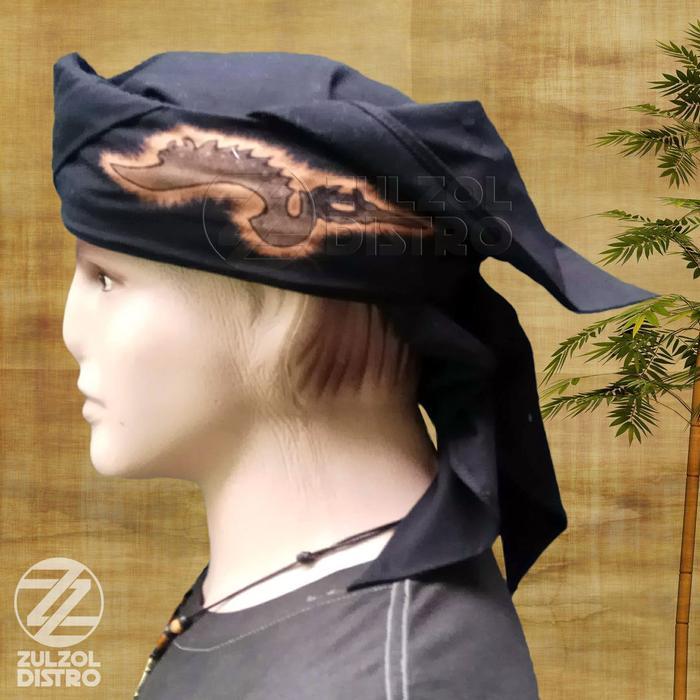 ASLI Iket Sunda Praktis Premium Lukis Kujang / Udeng Blangkon Sunda Instan READY STOCK