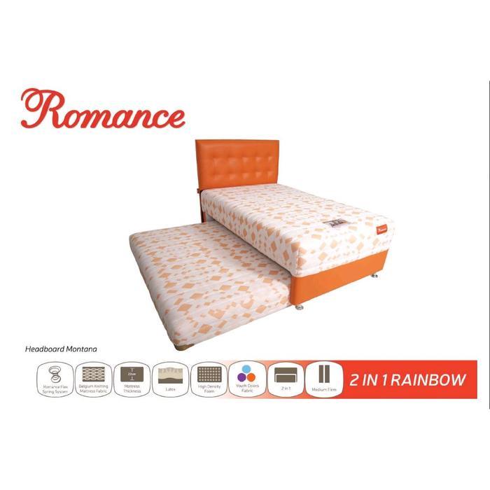 Full Set Romance 2In1 Rainbow Kasur/Matrass/Mattress/Springbed Latex 2 In 1 (Medium Firm)