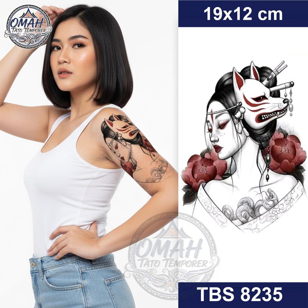 TBS 8235 Stiker Tato Tattoo Temporer Temporary Tubuh Lengan Dada 3D Aesthetic Waterproof 19x12 cm