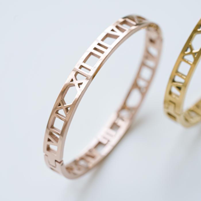 mhrr- Dear Me - Romain Bangle Titanium 18K Gold Plating Gelang Wanita