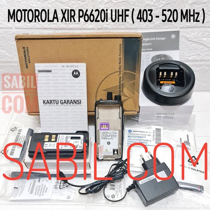 Ht Motorola Xir P6620I Uhf Ori Motorola Xir P6620I Uhf High 403-470