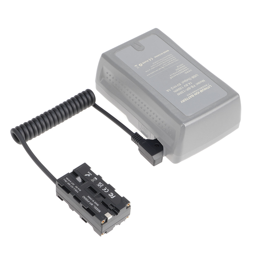 Fotga Dummy Battery D-Tap To Np-F550 For Np-F550/F750/F970 Battery Double Sided Dummy Battery Power