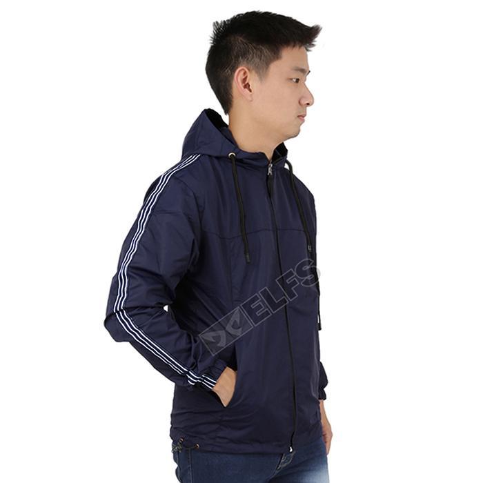 Eiger - Jaket Parasut Pria Wind Breaker White List
