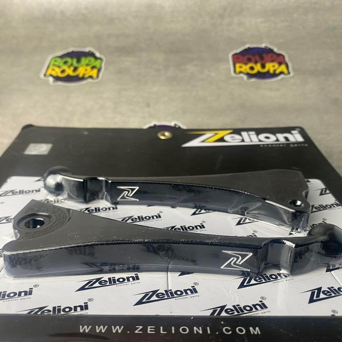 Brake Lever Handle Rem Zelioni 3D Short Black Vespa Matic